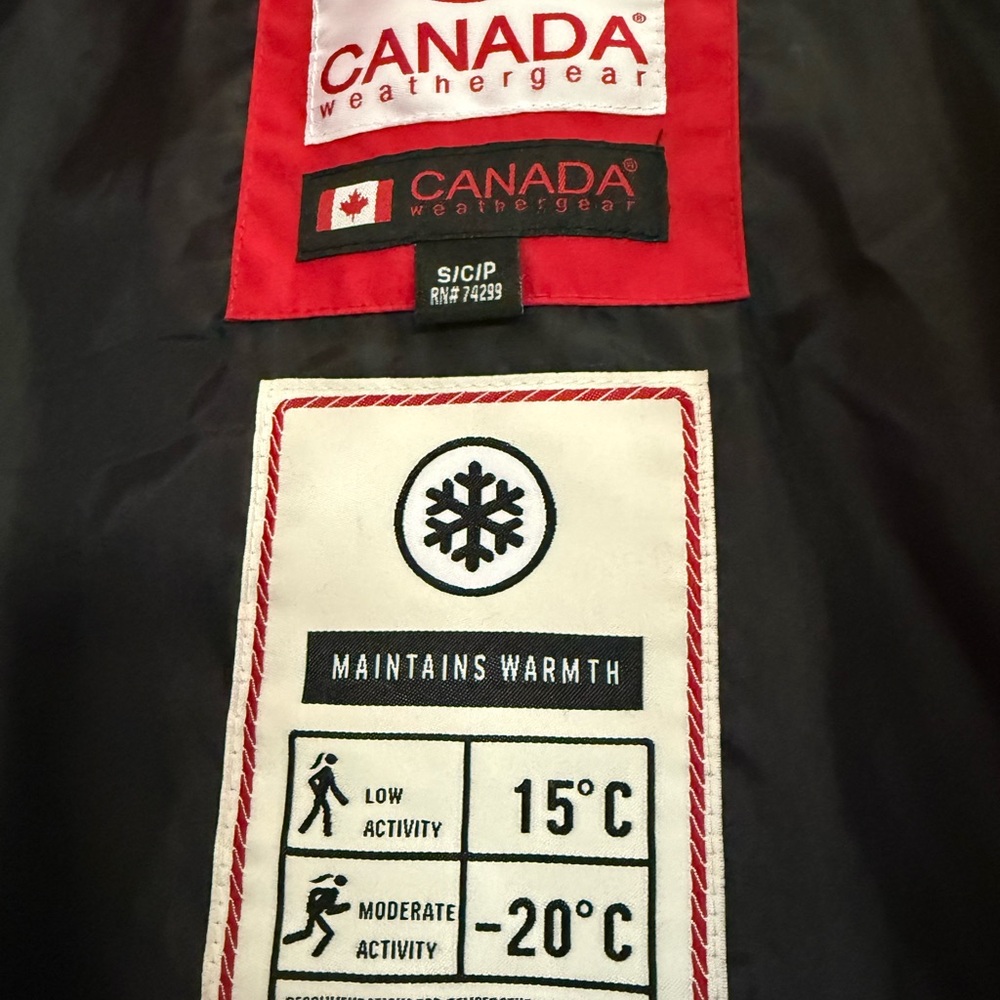 CANADA WeatherGear long length Red Puffer Jacket - Picture 6 of 14